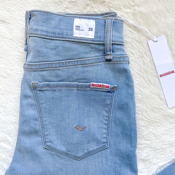 HUDSON Noa Midrise Straight Leg Crop Suri Light Wash Rayon Stretch Jeans - Picture 6 of 11